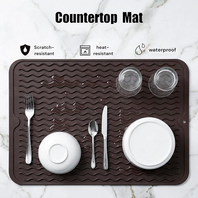 Silicone Dish Drying Mat for Multiple Usage, Easy clean, Eco-friendly, - Image 3