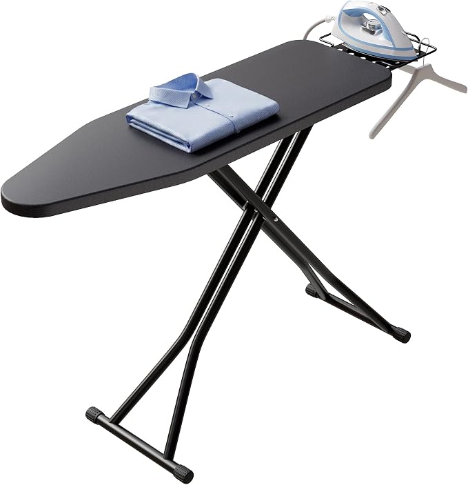 BEWISHOME Foldable Ironing Board Full Size, Height Adjustable Sturdy Iron Board by BEWISHOME