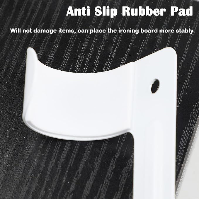 Ironing Board Holder, Wall Mount Stainless Steel Ironing Board Hanger - Image 6