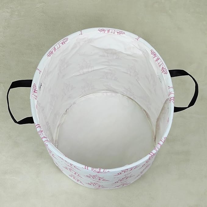 Laundry Hamper Large Canvas Fabric Lightweight Storage Basket/Toy - Image 7