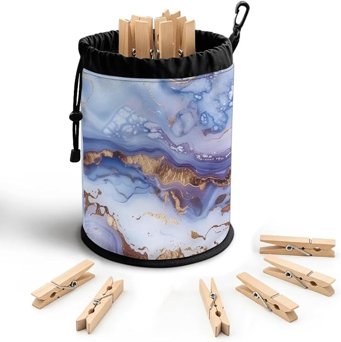 Clothespin Bag Holder Outside, Hanging Clothes Pin Bag by Unknown