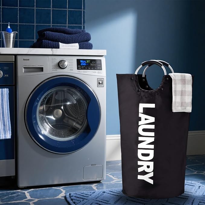 90L Laundry Basket Waterproof 600D Oxford Fabric Modern Collapsible Laundry - Image 4