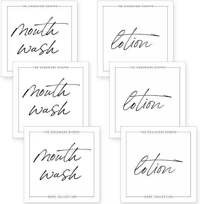 Vintage Farmhouse Mouthwash and Lotion Labels - Image 4
