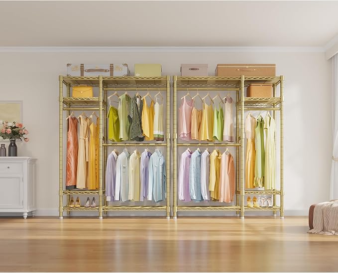 VIPEK V2 Heavy Duty Clothes Rack 4 Tiers Wire Shelving Garment Racks - Image 4