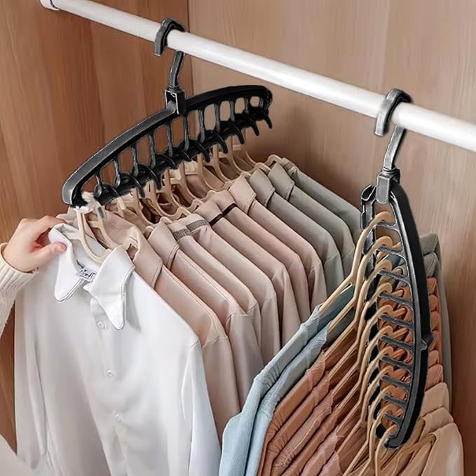 Closet Organizer Hangers – Space Saving Bar, Garment Holder | Multi-Hole - Image 6