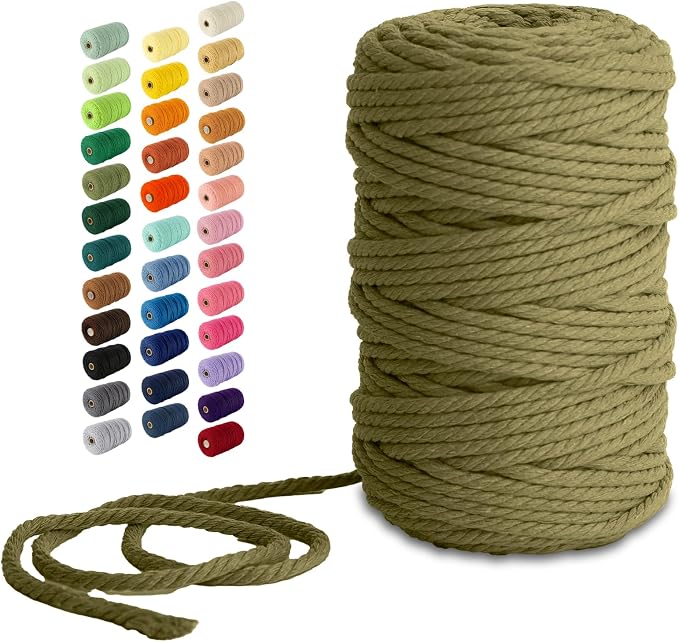 Nook Theory Macrame Cord - 5mm 109 Yards Cotton Rope by NookTheory