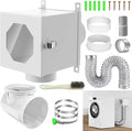Metal Dryer Duct Lint Trap, Indoor Dryer Vent Kit by Home