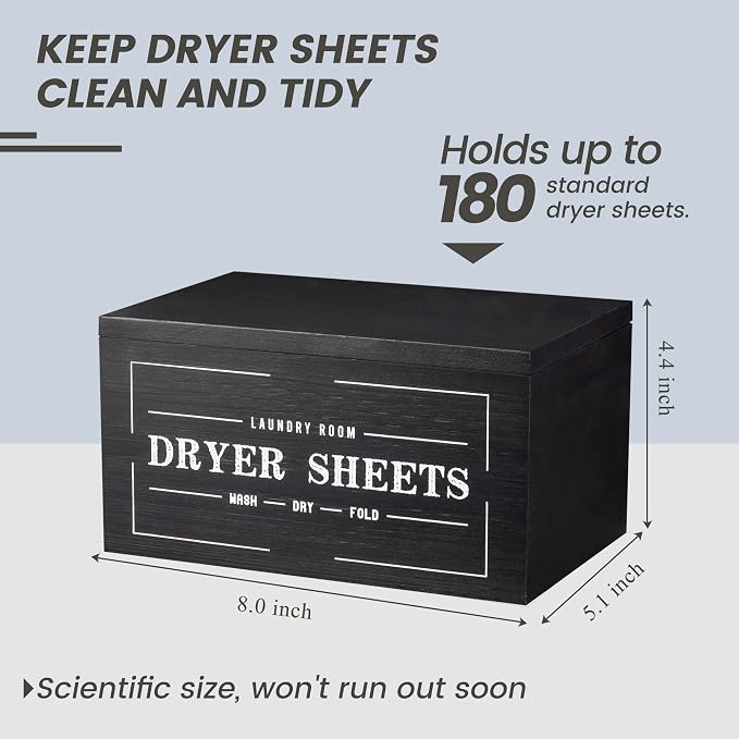 Cute Dryer Sheet Holder with Lid - Image 3