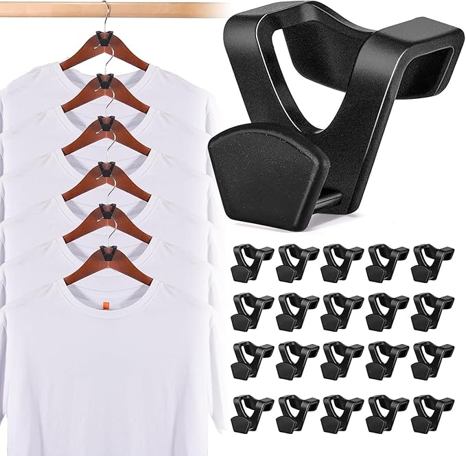 HOUSE DAY Space Saving Hanger Hooks 20 Pack, Heavy Duty Hangers Hook Space Saver by HOUSEDAY