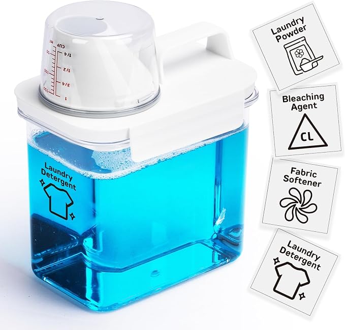Laundry Detergent Dispenser-1 Pack, 37 oz Detergent Dispenser by BikkiiHomeGoodsWiseChoice