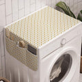 Lunarable Geometric Circle Washing Machine Organizer, Disc Shaped Overlaps Dots by Lunarable