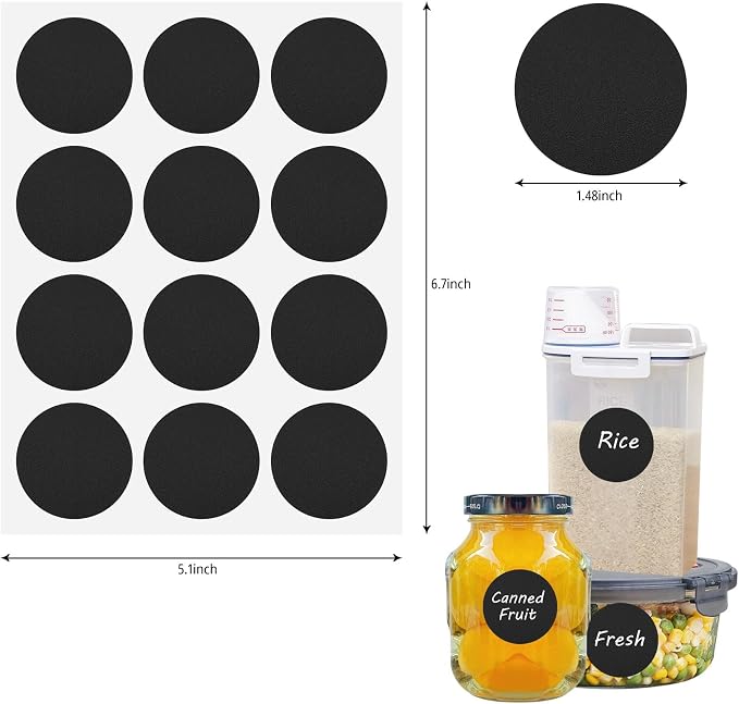 120 Pcs Labels for Jars, Pantry Labels, Food Label Stickers, Reusable - Image 2