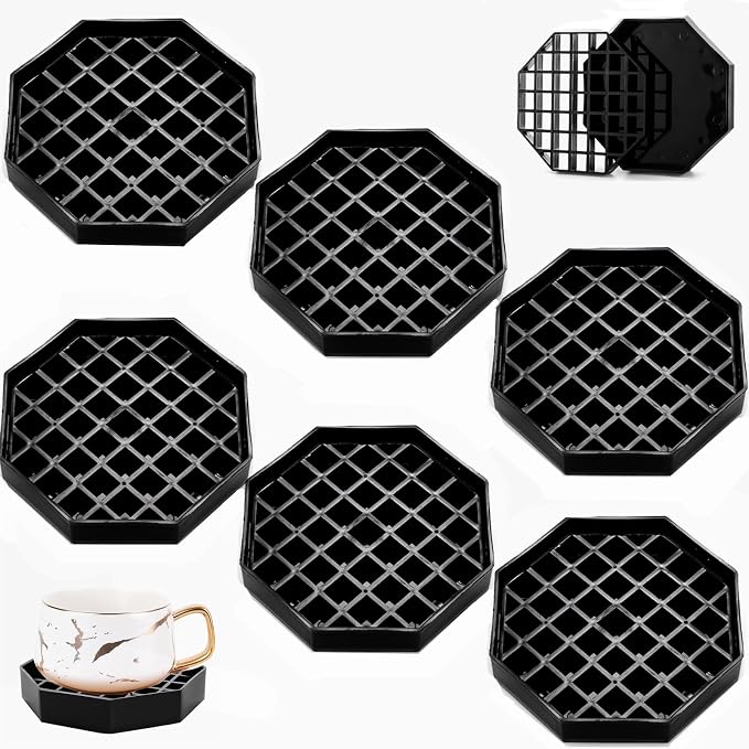 Tebery 6 Pack 4 Inch Coffee Drip Trays, Handy Water Catcher Tray by Tebery