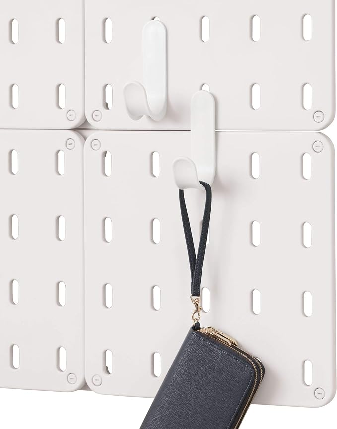 iDesign Cade BPA-Free Plastic Modular Hanging Pegboard Organizer Single Storage by iDesign