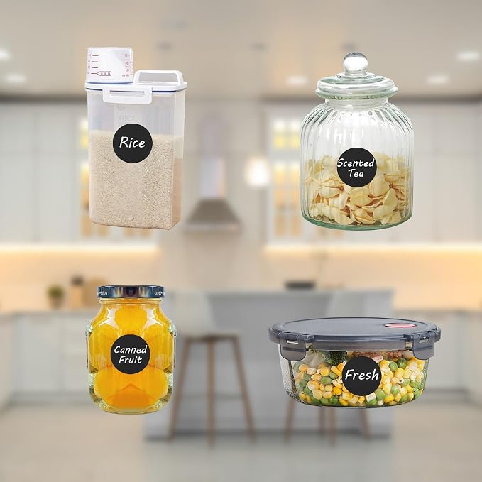 120 Pcs Labels for Jars, Pantry Labels, Food Label Stickers, Reusable - Image 5