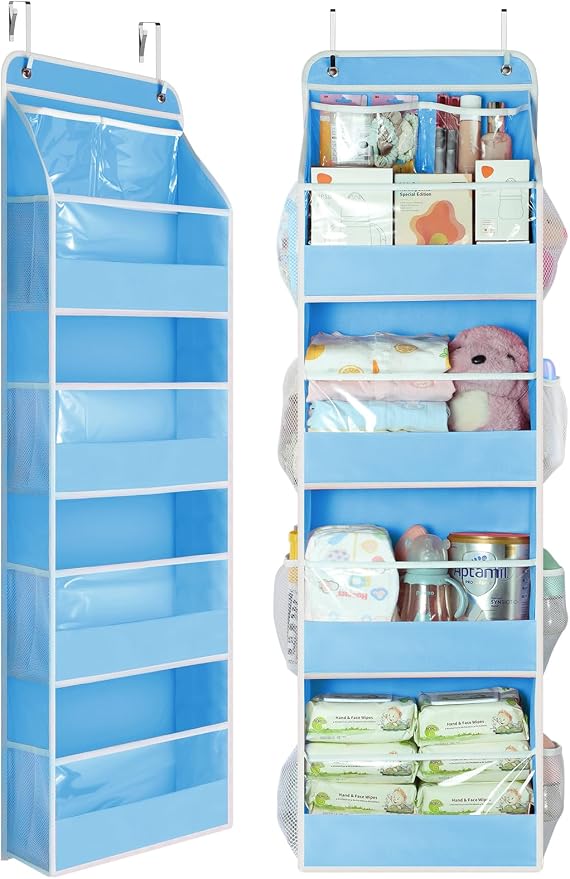 Yecaye 5 Tier Over the Door Organizer, Stuffed Animal Storage by Yecaye
