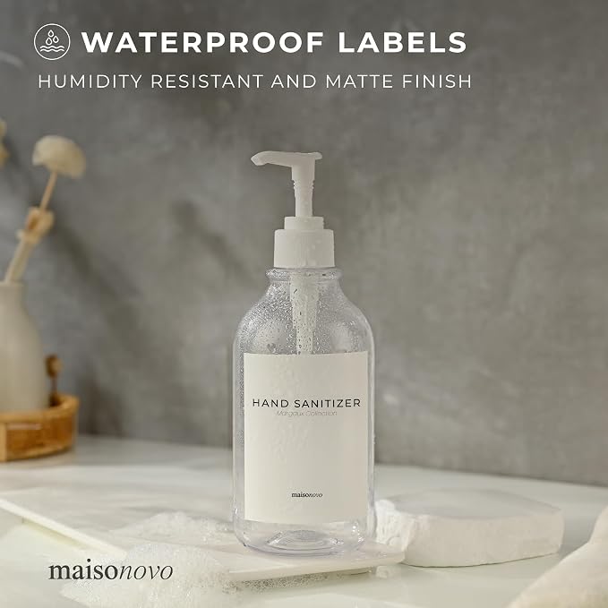 MaisoNovo Waterproof Labels for Bottles Modern Design - Image 4