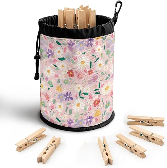 Clothespin Bag, Pin Bag with Large Opening by Unknown
