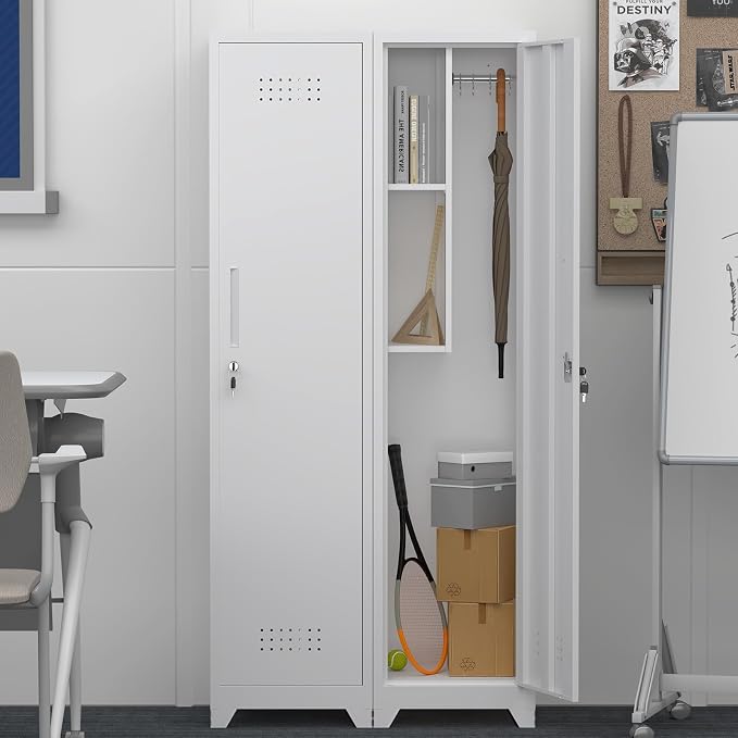 GREATMEET Slim Metal Utility Cleaning Storage Cabinet - Image 3