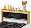 SpaceAid Bamboo Over the Stove Spice Holder Shelf, 31.5" Kitchen Organizer by SpaceAid