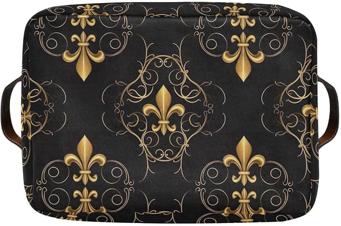 Golden Iris Black Basket Collapsible Storage Basket - Image 8