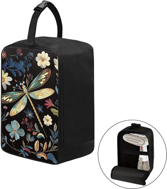 Steamer Storage Bag Floral Dragonfly Travel Pouch - Image 2
