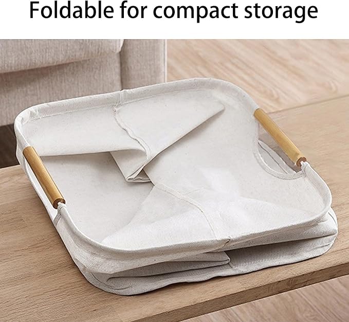 Collapsible Laundry Hamper Bag - 36L/8 Gallon Capacity Waterproof Oxford Cloth - Image 3