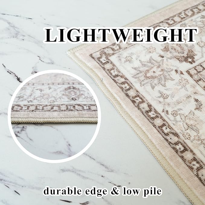Washable 8ft Round Area Rug - Image 7