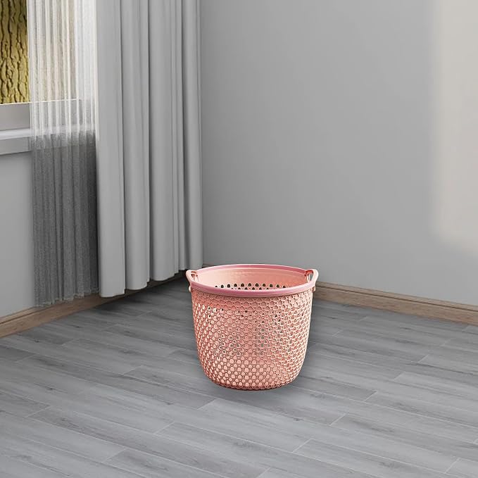 Flexible Laundry Basket with Handles, Portable Round Bin, Plastic Laundry - Image 6