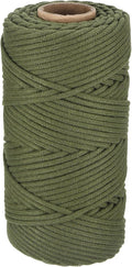 Rebower Macrame Cord 4mm x 109 Yard, Natural Cotton Macrame Rope Twisted by Rebower