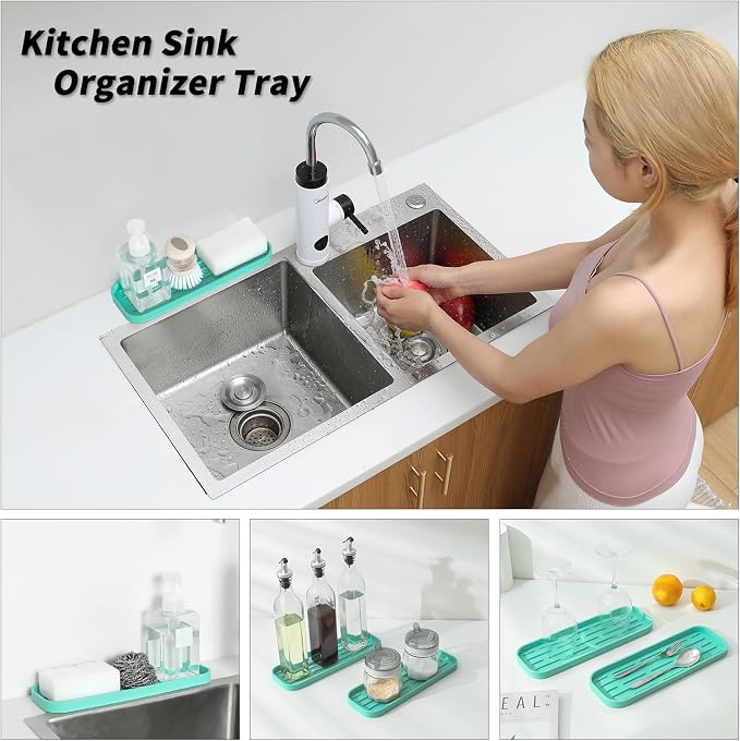 Silicone Kitchen Sink Organizer Tray - Image 3