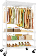 P9 Rolling Clothes Rack Heavy Duty, Clothing Racks by UlifHome