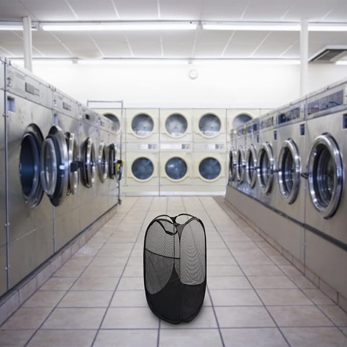 Pop Up Laundry Basket，Collapsible and Portable Clothes Washing Laundry Hamper - Image 4