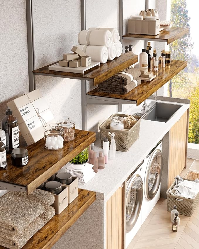 5 Pcs 40×12 Wire Rack Covers for Shelves – Engineered Wood Shelf Covers for - Image 9