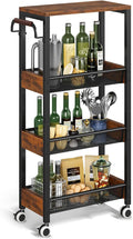 4 Tier Slim Rolling Cart with Wheels by Srora