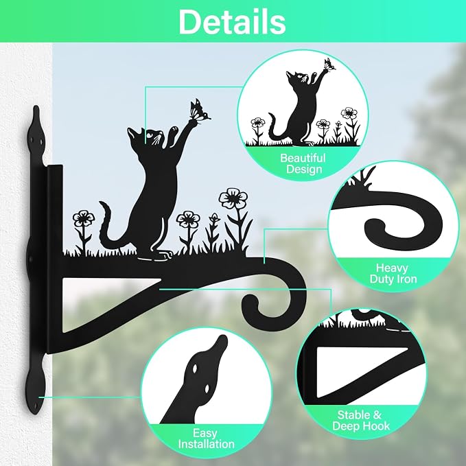 Plant Hangers Outdoor & Indoor, Plant Hooks - Image 3