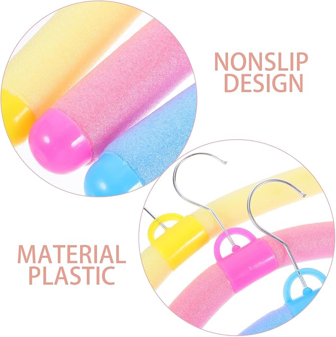 SUPVOX 10pcs Colorful Plastic Clothes Hangers - Image 7