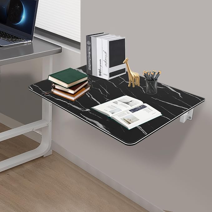Wall Mounted Folding Table, 31.5" x 23.6" Floating Desk, Fold Out Desk - Image 5