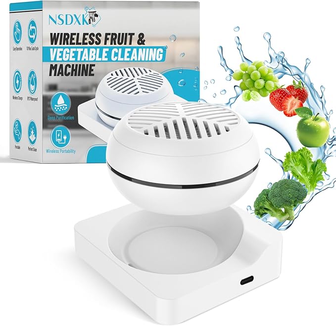 Fruit and Vegetable Washing Machine, Fruit Vegetable Cleaner Device, Portable by Unknown