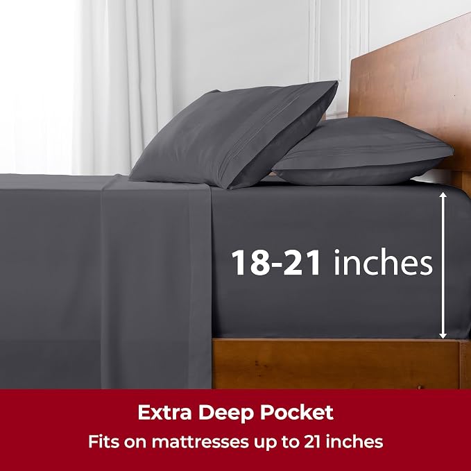 Mellanni Extra Deep Twin Sheets - Image 6