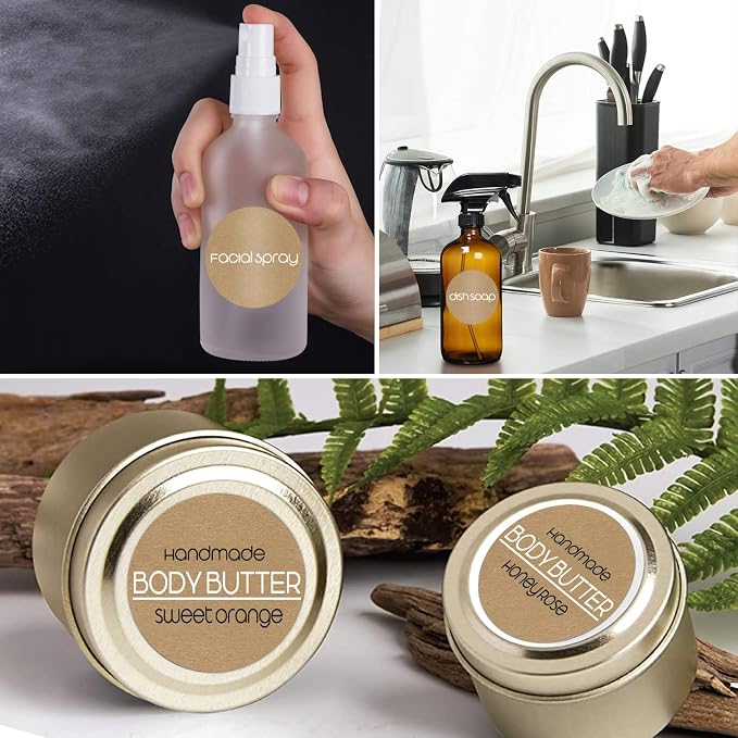 500 Pcs Jar Label Stickers Water Resistant Stickers Labels - Image 4