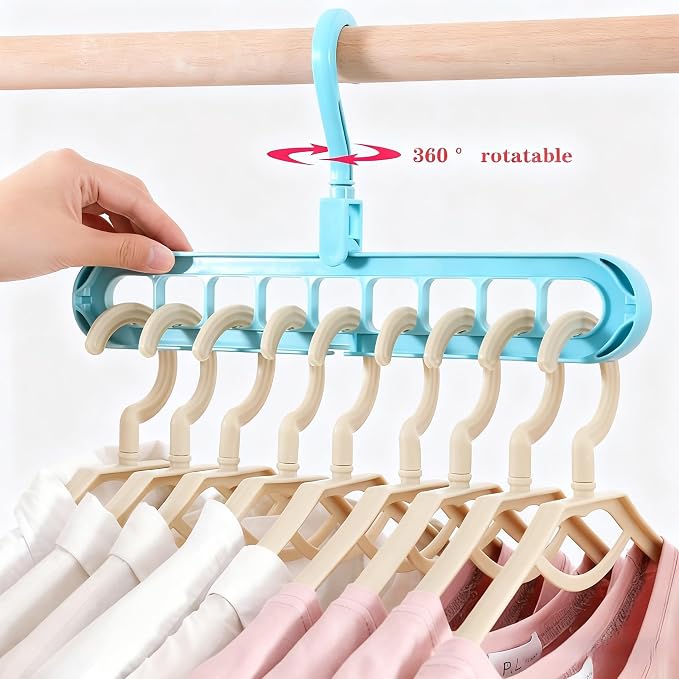 【9-Space Saving Hangers】, 【Heavy Duty PP Plastic】 【Cascading Hanger Organizer 】 - Image 6