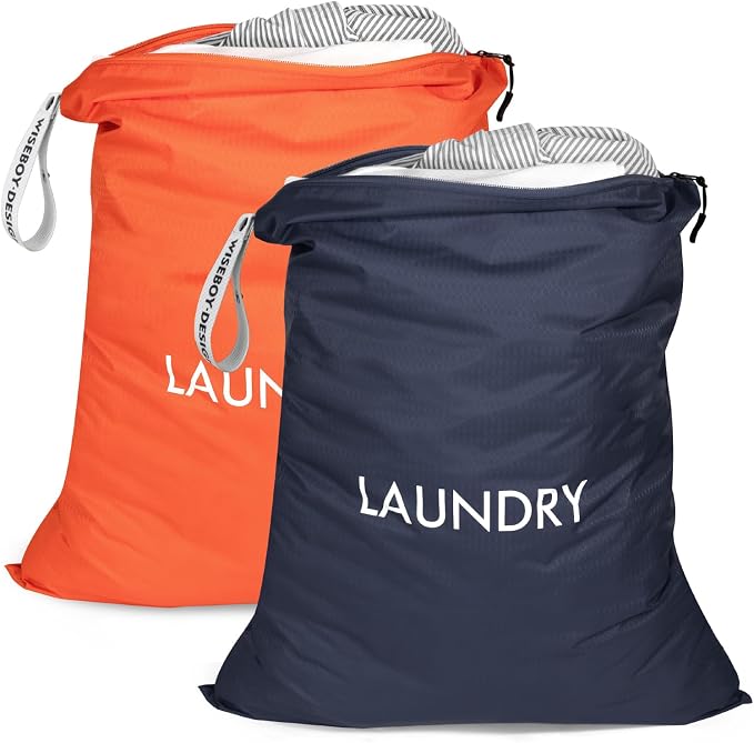 WiseBoy 2 Pack Laundry Bags, Travel Laundry Bag - Image 7