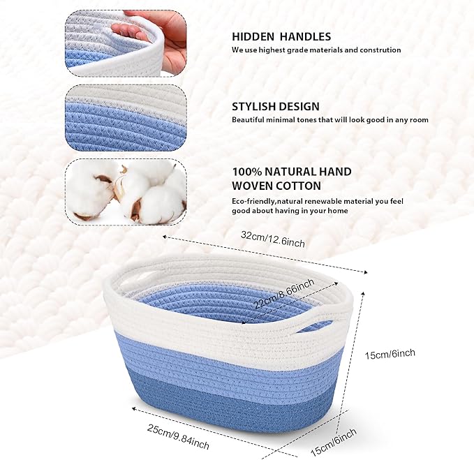 Sawysine 6 Pcs Storage Baskets Bulk - Image 2