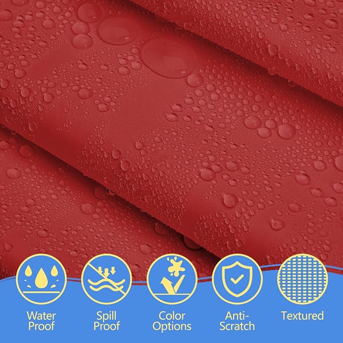 8-Count Red Disposable Plastic Tablecloths Rectangle 54x108 Inch - Image 6