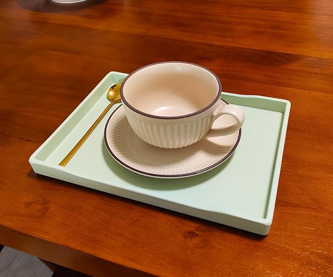 Green Small Serving Tray, Countertop Organizer - Image 4