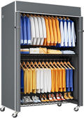 P8C Heavy Duty Clothes Rack（With Extended Width Design） Rolling Clothing Racks by UlifHome
