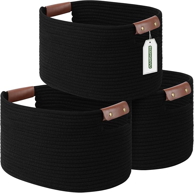 Cotton Rope Basket, Storage Baskets by ECDYQXVU