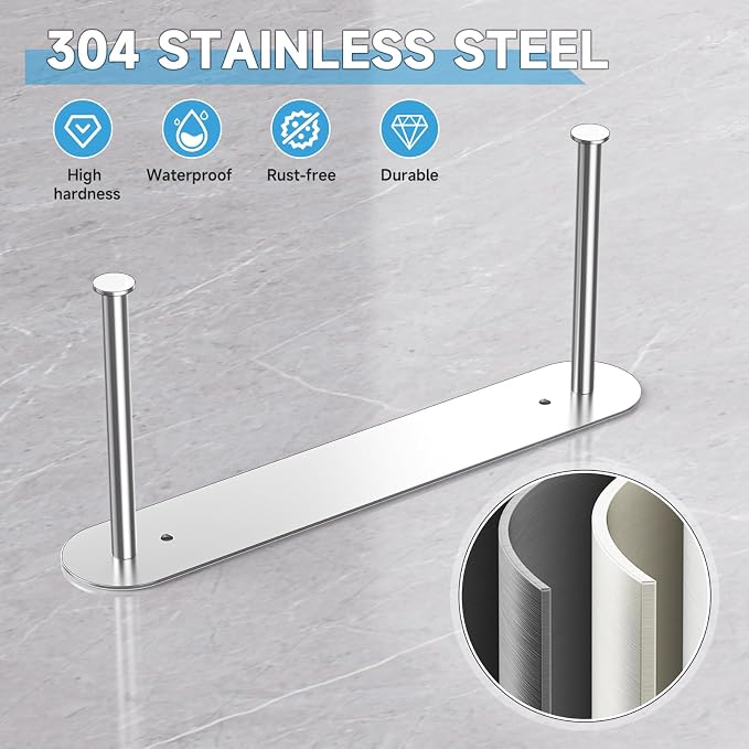 Hanger Holder for Laundry Room, Wall Mounted Clothes Hanger Organizer Stacker - Image 7