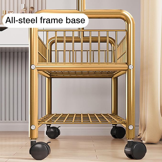 Clothes Rack with Storage Shelves, Heavy - Image 5
